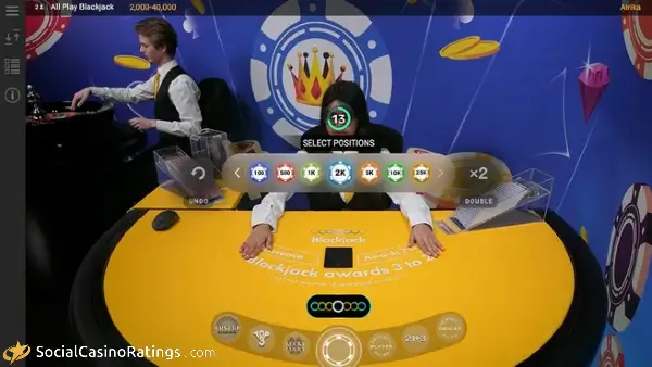 All Play Blackjack Game