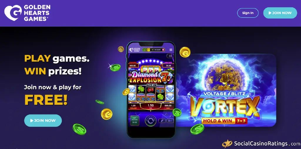 Golden Hearts Games Website