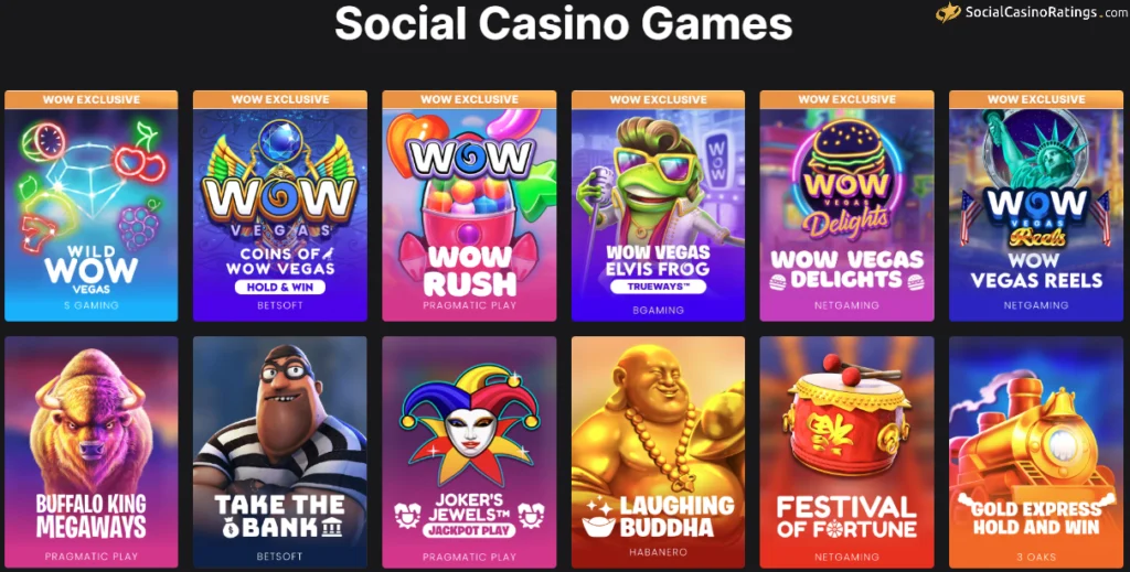 WOW Vegas Social Casino Games